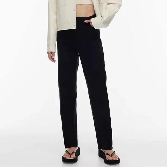 Aritzia  Wilfred Free The Melina Pant Twill Black - Picture 1 of 6